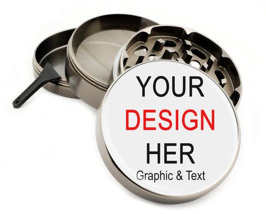 10 Count - Own Design 4 Part Zinc Alloy Premium Herb Grinder