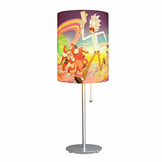 R & M #2 Designed Lampshade With Metal Base
