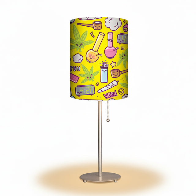 420 #2 Designed Lampshade With Metal Base