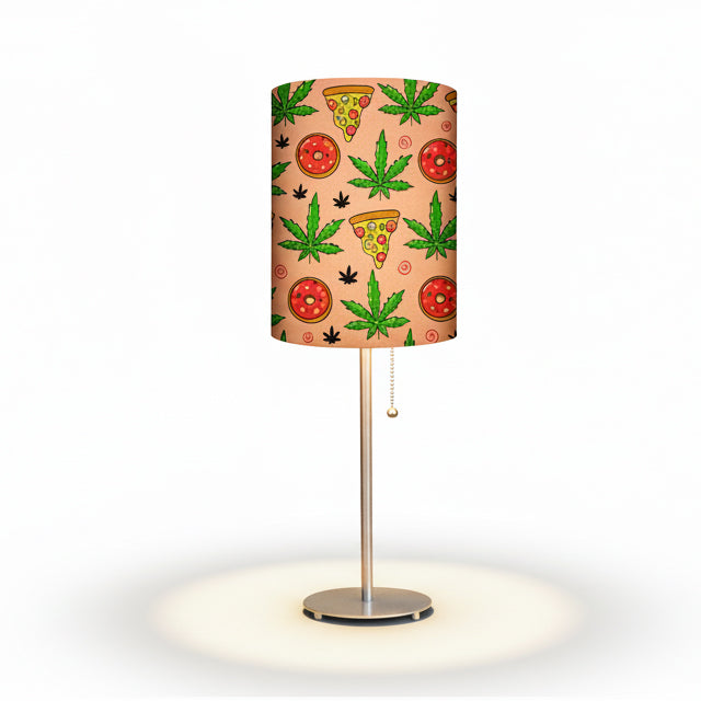 420 #3 Designed Lampshade With Metal Base