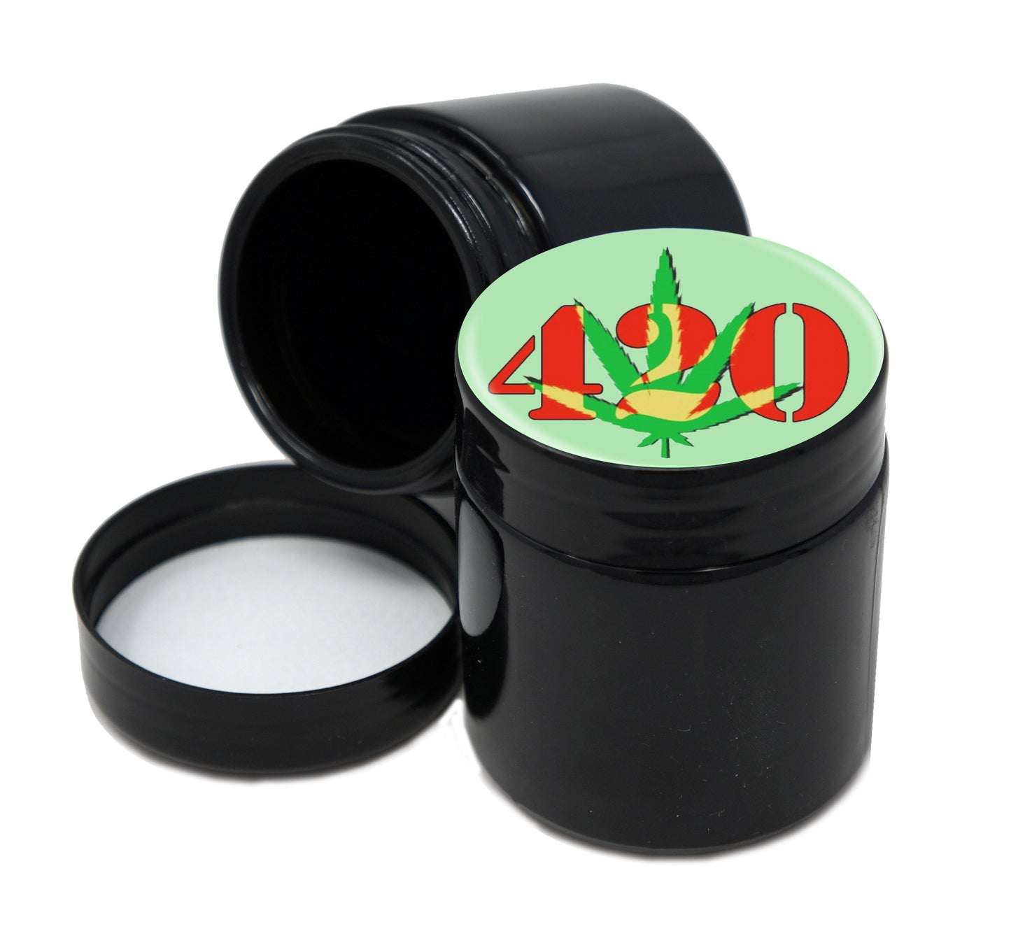 UV Proof Premium Jar Herb Storage Container With Design #UVR-003