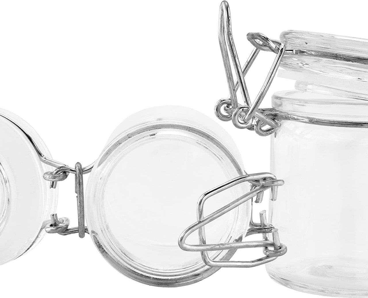 75ml Locking Glass Jar Container With Design #LJ-096