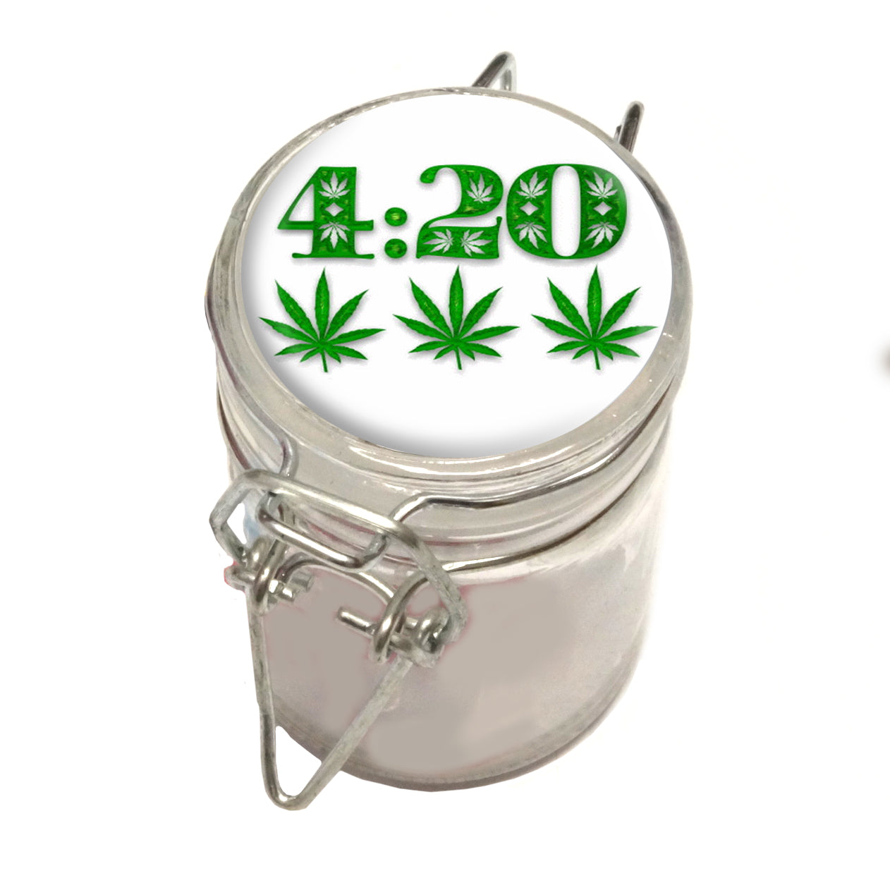 75ml Locking Glass Jar Container With Design #LJ-001