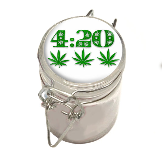 75ml Locking Glass Jar Container With Design #LJ-001