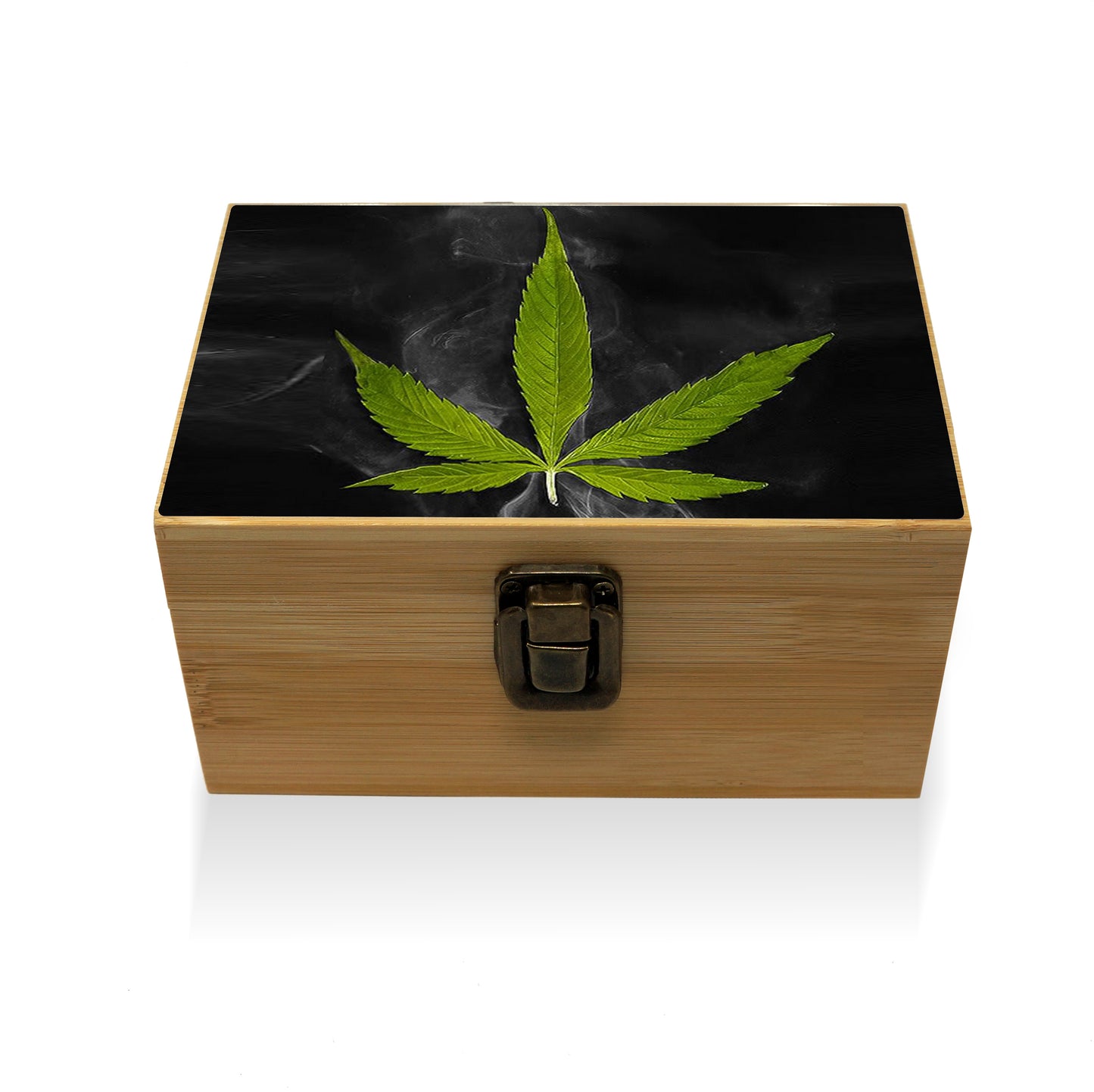 Bamboo Stash Box With Design # BB-015