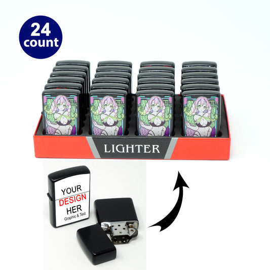 24 Count - Own Design UV Printed Oil Lighter