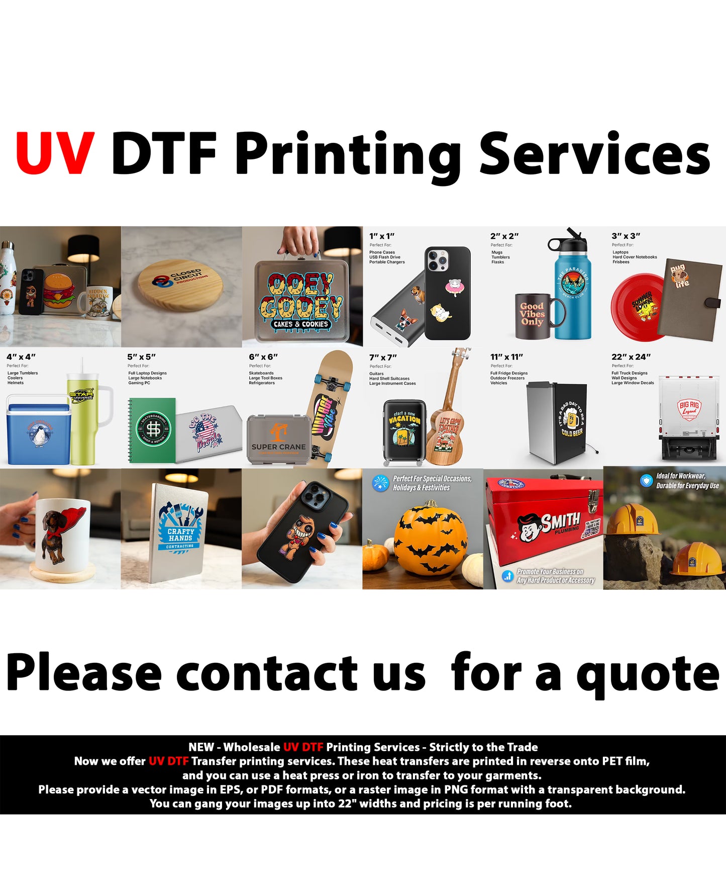 UV DTF Transfer 24"