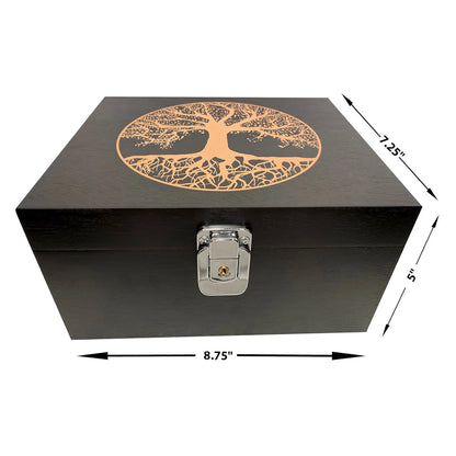 Premium Stash Box Combo Locking Stash Box Grinder Stash Jar and Rolling Tray - 4 Part Herb Grinder - Brand New and Bigger Combo!