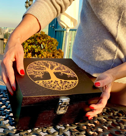Premium Stash Box Combo Locking Stash Box Grinder Stash Jar and Rolling Tray - 4 Part Herb Grinder - Brand New and Bigger Combo!