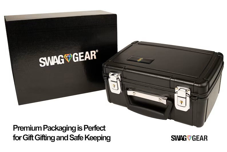 Locking Stash Box Combo - Smell Proof Stash Box Combo - Large Stash Box with Stash Jar Grinder and Rolling Tray Odor Proof