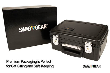 Locking Stash Box Combo - Smell Proof Stash Box Combo - Large Stash Box with Stash Jar Grinder and Rolling Tray Odor Proof