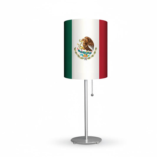 Mexican Flag Designed Lampshade With Metal Base