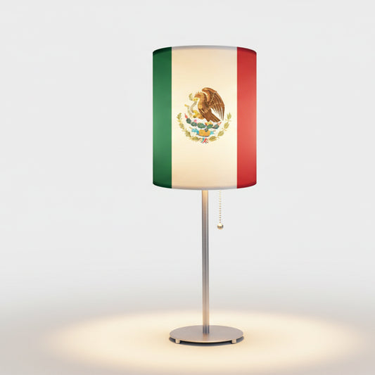 Mexican Flag Designed Lampshade With Metal Base