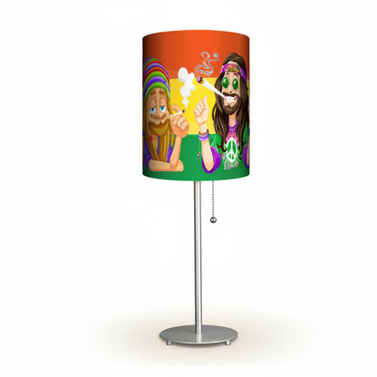 Rasta Designed Lampshade With Metal Base