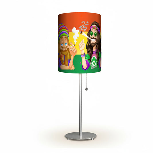 Rasta Designed Lampshade With Metal Base