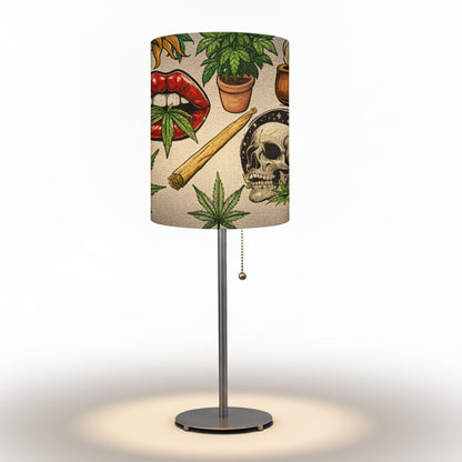 420 #5  Designed Lampshade With Metal Base