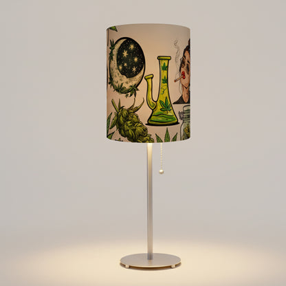 420 #6  Designed Lampshade With Metal Base