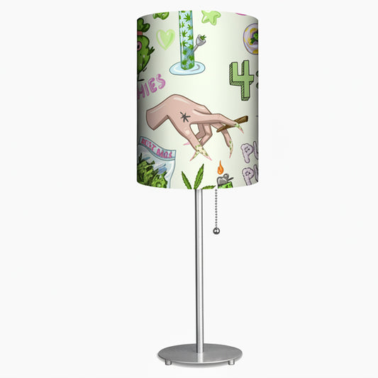420 #4  Designed Lampshade With Metal Base