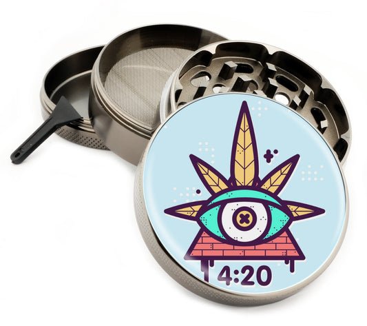 Premium Zinc Alloy Spice & Herb Crusher - Corrosion Resistant & Rust Proof - Diamond Teeth - #ZG-004