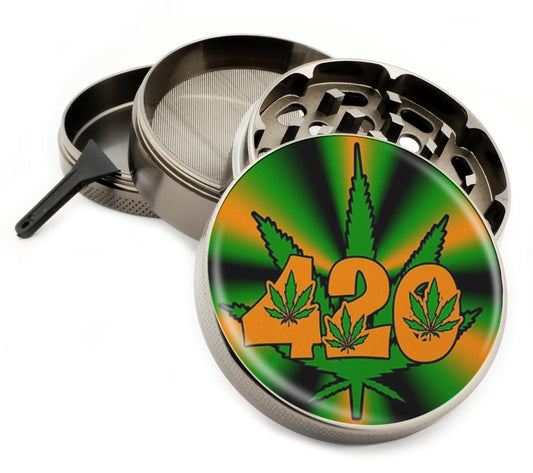 Premium Zinc Alloy Spice & Herb Crusher - Corrosion Resistant & Rust Proof - Diamond Teeth - #ZG-005
