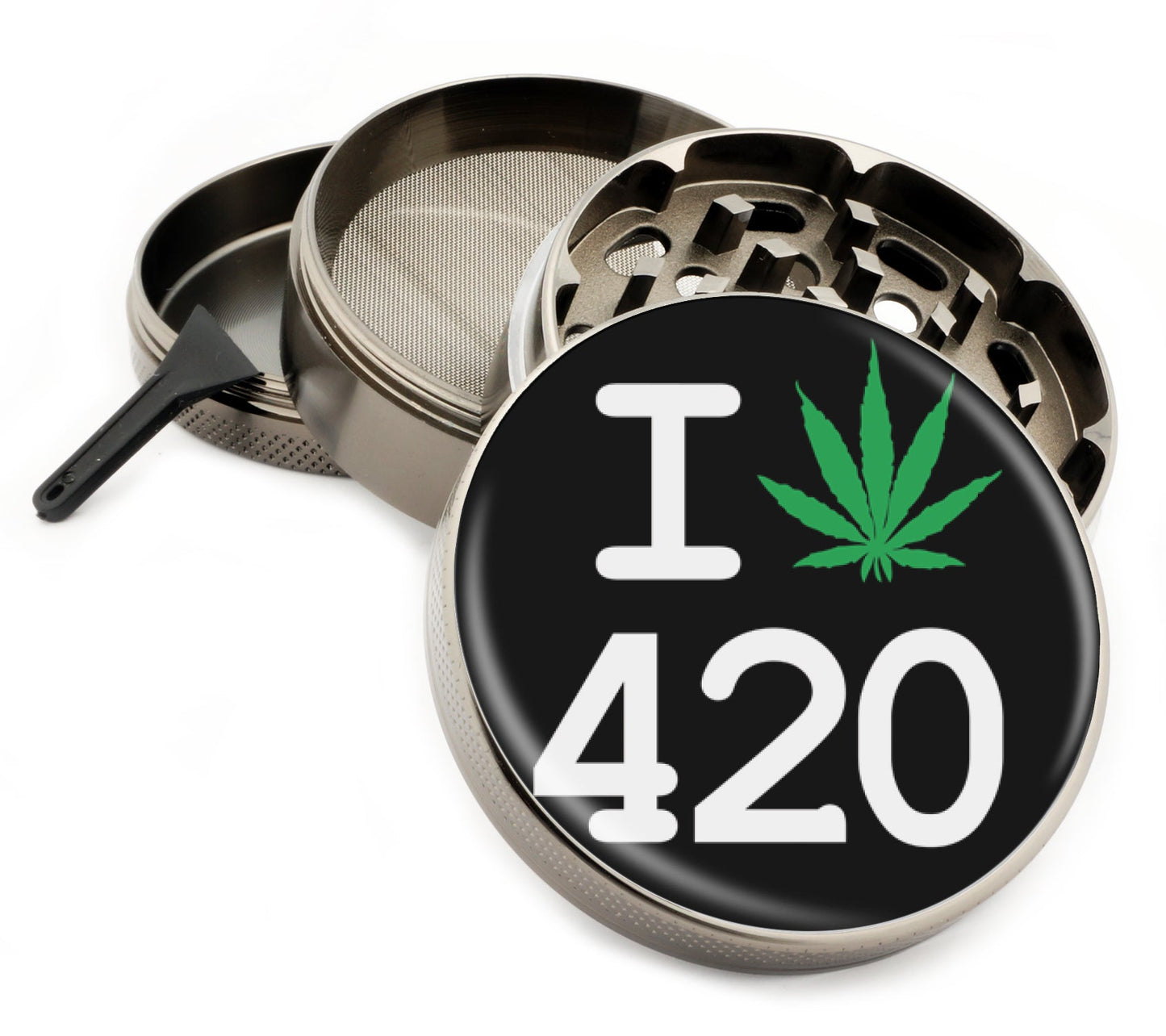Premium Zinc Alloy Spice & Herb Crusher - Corrosion Resistant & Rust Proof - Diamond Teeth - #ZG-006