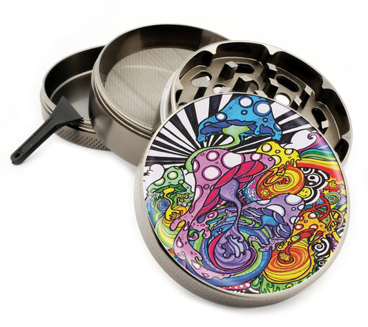 Premium Zinc Alloy Spice & Herb Crusher - Corrosion Resistant & Rust Proof - Diamond Teeth - #ZG-010
