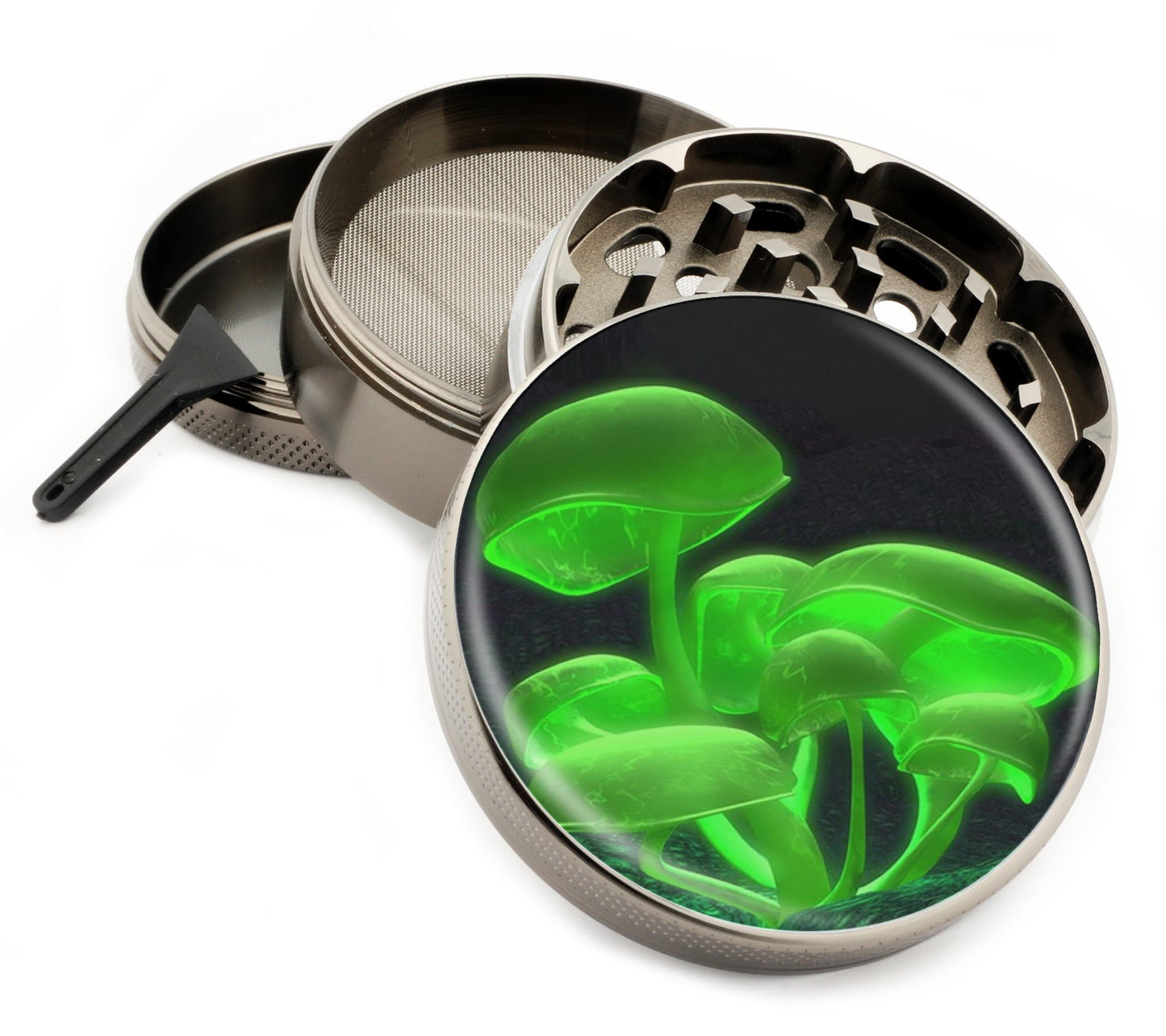 Premium Zinc Alloy Spice & Herb Crusher - Corrosion Resistant & Rust Proof - Diamond Teeth - #ZG-012