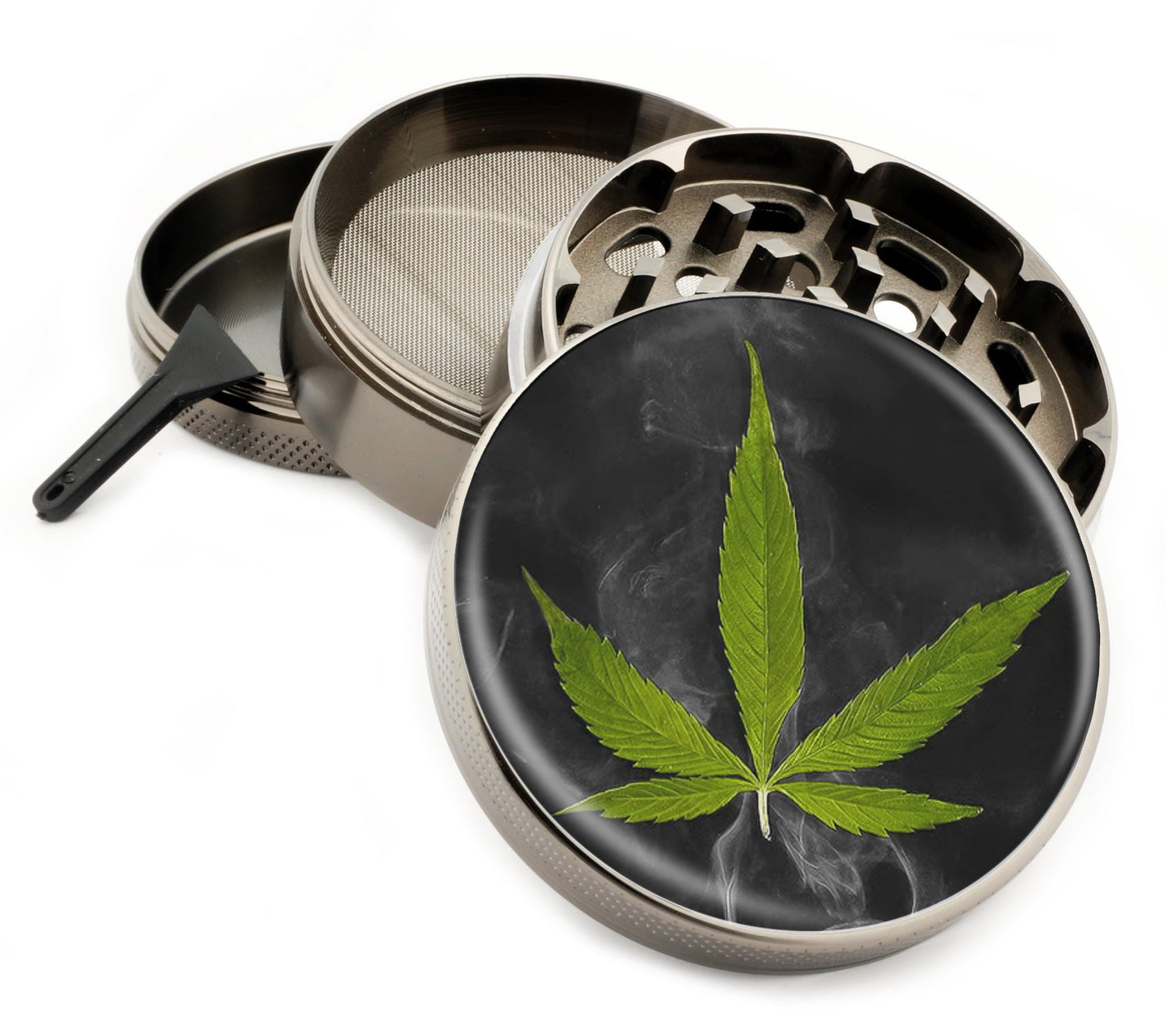 Premium Zinc Alloy Spice & Herb Crusher - Corrosion Resistant & Rust Proof - Diamond Teeth - #ZG-015