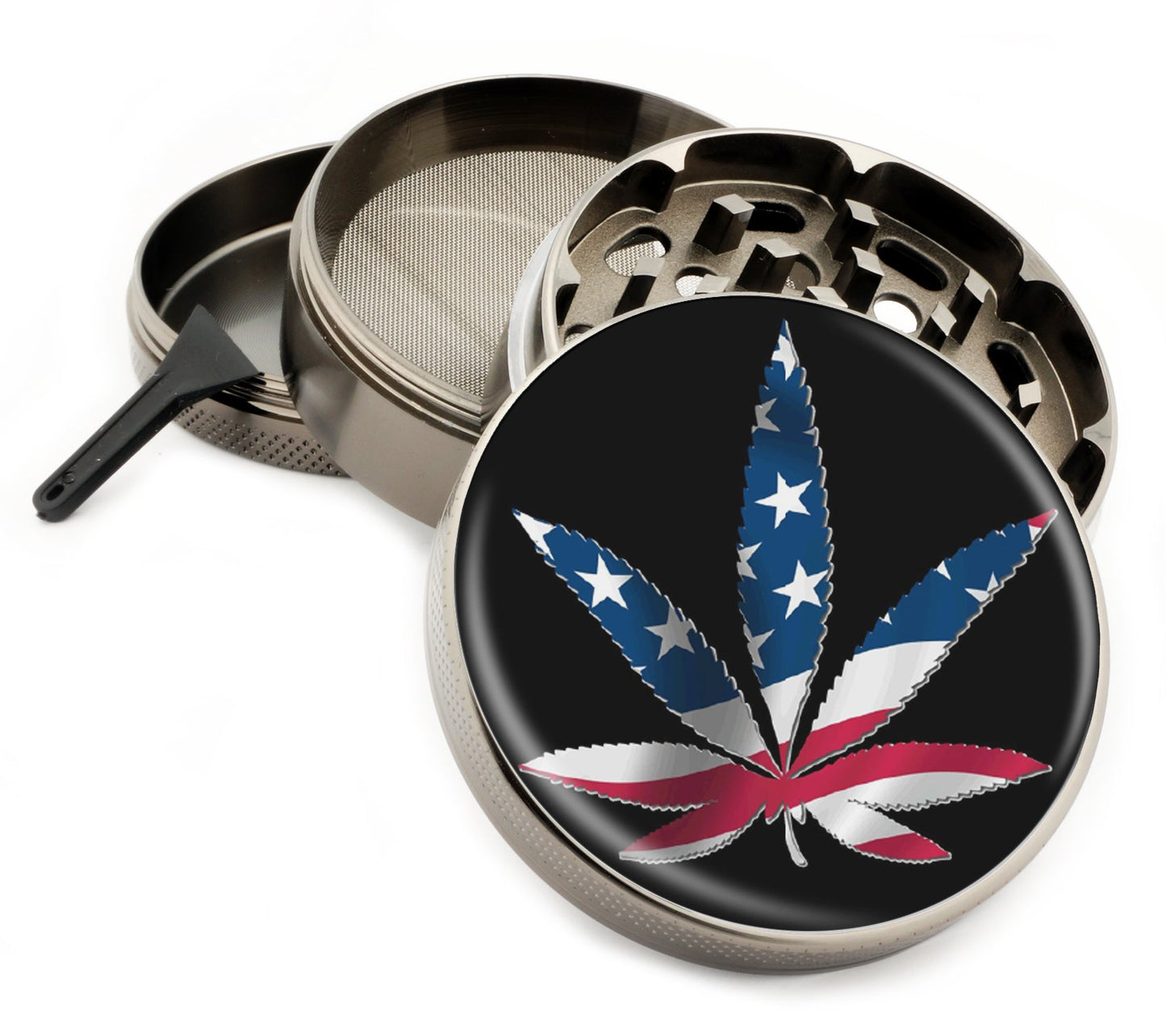 Premium Zinc Alloy Spice & Herb Crusher - Corrosion Resistant & Rust Proof - Diamond Teeth - #ZG-017