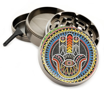Premium Zinc Alloy Spice & Herb Crusher - Corrosion Resistant & Rust Proof - Diamond Teeth - #ZG-039