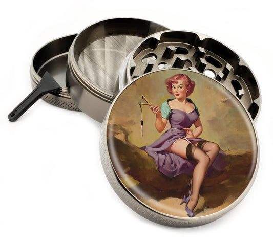 Premium Zinc Alloy Spice & Herb Crusher - Corrosion Resistant & Rust Proof - Diamond Teeth - #ZG-051