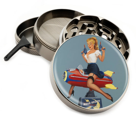 Premium Zinc Alloy Spice & Herb Crusher - Corrosion Resistant & Rust Proof - Diamond Teeth - #ZG-053