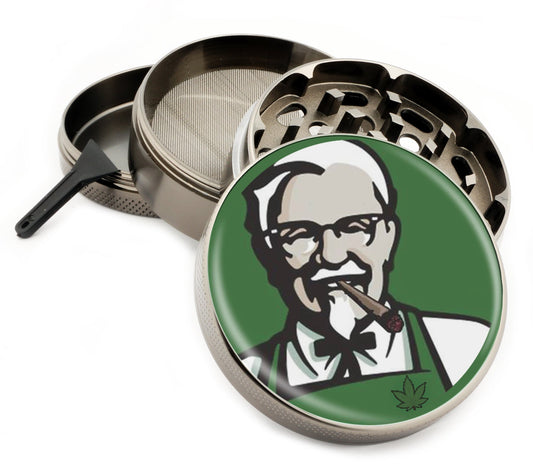 Premium Zinc Alloy Spice & Herb Crusher - Corrosion Resistant & Rust Proof - Diamond Teeth - #ZG-082