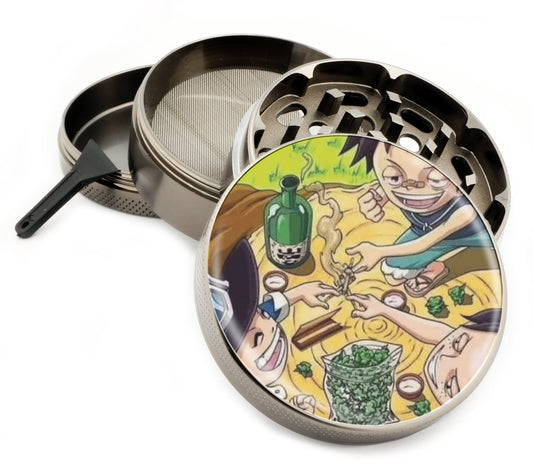 Premium Zinc Alloy Spice & Herb Crusher - Corrosion Resistant & Rust Proof - Diamond Teeth - #ZG-085
