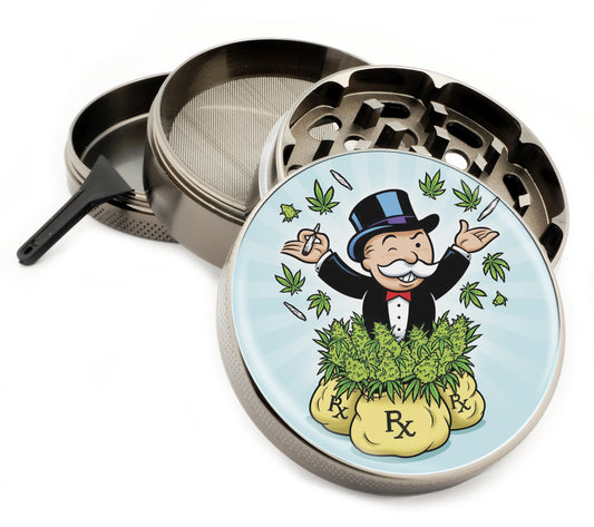 Premium Zinc Alloy Spice & Herb Crusher - Corrosion Resistant & Rust Proof - Diamond Teeth - #ZG-089