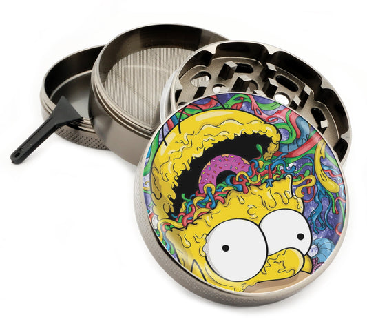 Premium Zinc Alloy Spice & Herb Crusher - Corrosion Resistant & Rust Proof - Diamond Teeth - #ZG-090