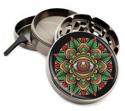 Premium Zinc Alloy Spice & Herb Crusher - Corrosion Resistant & Rust Proof - Diamond Teeth - #ZG-091