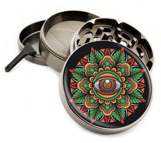 Premium Zinc Alloy Spice & Herb Crusher - Corrosion Resistant & Rust Proof - Diamond Teeth - #ZG-091