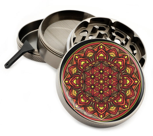 Premium Zinc Alloy Spice & Herb Crusher - Corrosion Resistant & Rust Proof - Diamond Teeth - #ZG-093