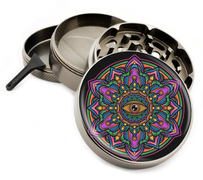 Premium Zinc Alloy Spice & Herb Crusher - Corrosion Resistant & Rust Proof - Diamond Teeth - #ZG-094