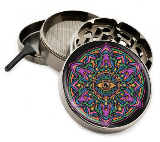 Premium Zinc Alloy Spice & Herb Crusher - Corrosion Resistant & Rust Proof - Diamond Teeth - #ZG-094
