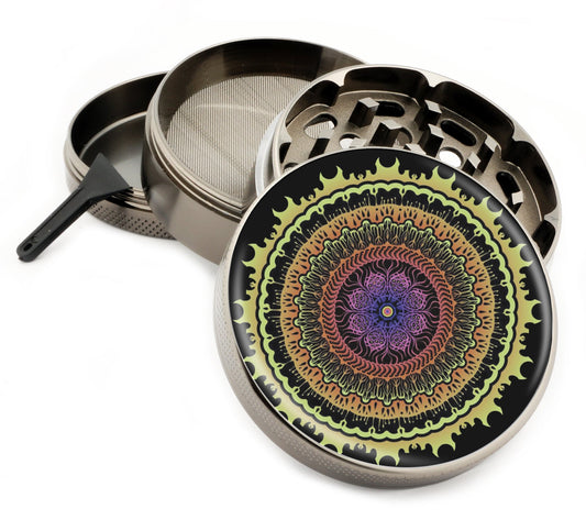 Premium Zinc Alloy Spice & Herb Crusher - Corrosion Resistant & Rust Proof - Diamond Teeth - #ZG-096