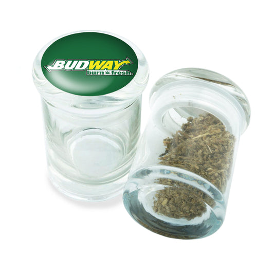 PopTop Glass Container With Design #PJJ-086