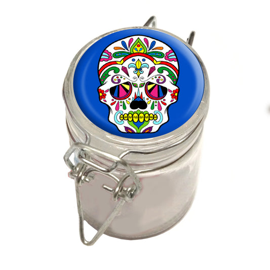 75ml Locking Glass Jar Container With Design #LJ-031