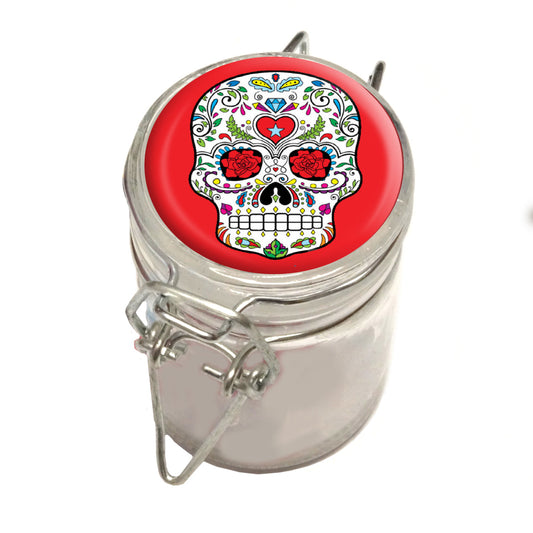 75ml Locking Glass Jar Container With Design #LJ-032
