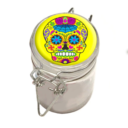 75ml Locking Glass Jar Container With Design #LJ-036