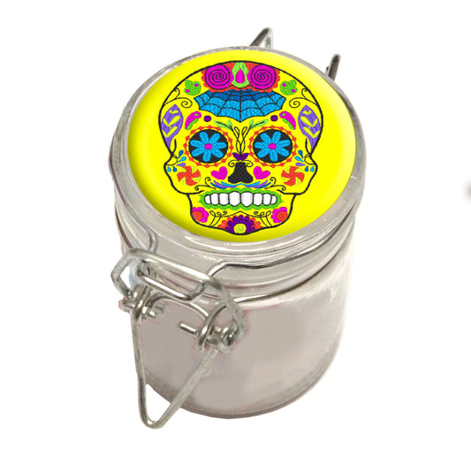 75ml Locking Glass Jar Container With Design #LJ-036