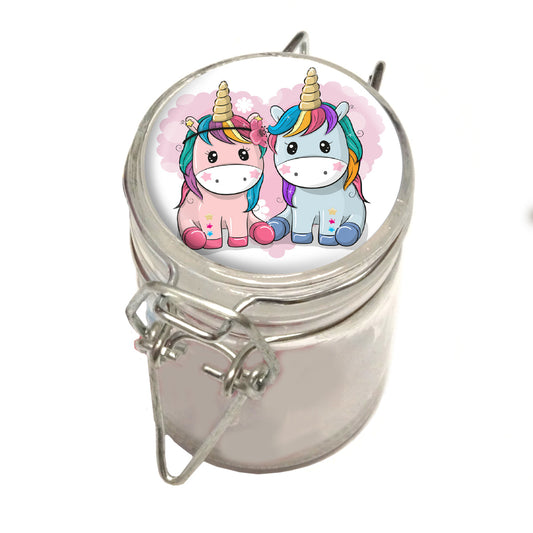 75ml Locking Glass Jar Container With Design #LJ-046