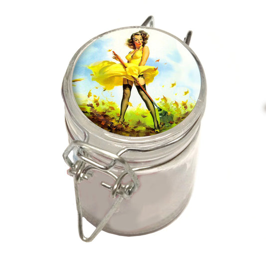 75ml Locking Glass Jar Container With Design #LJ-054