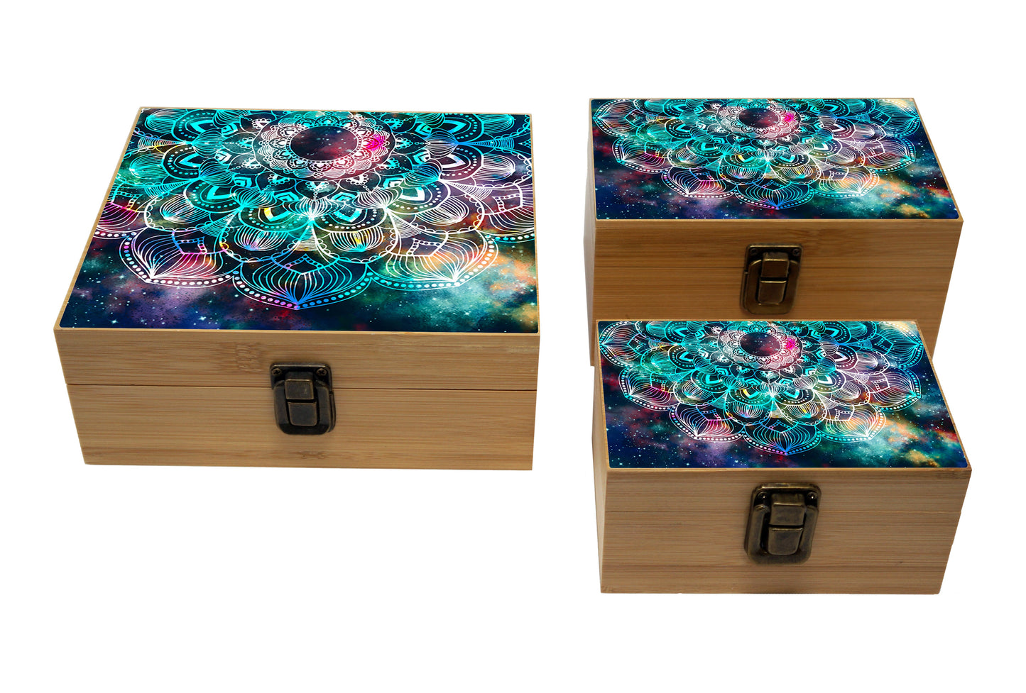 Bamboo Stash Box With Design # BB-011